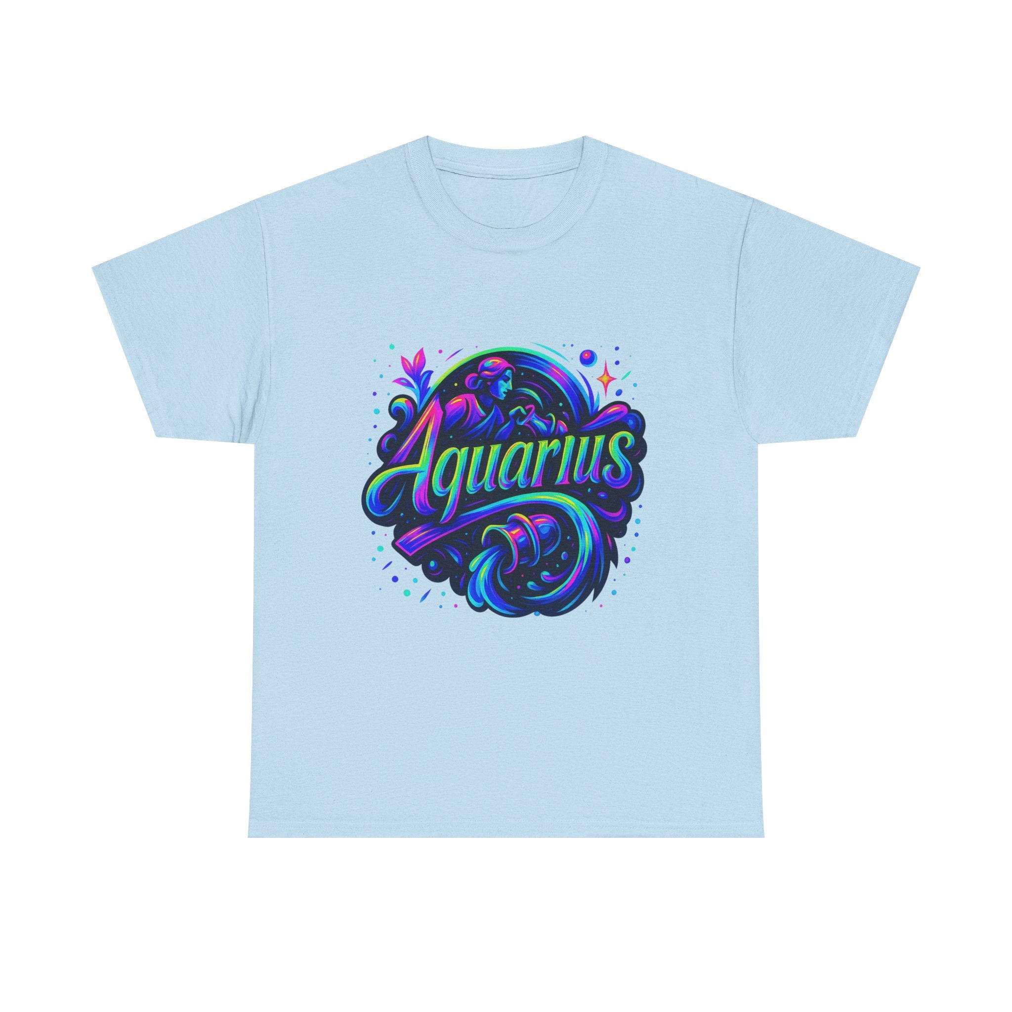 Neon Aquarius Zodiac Tee