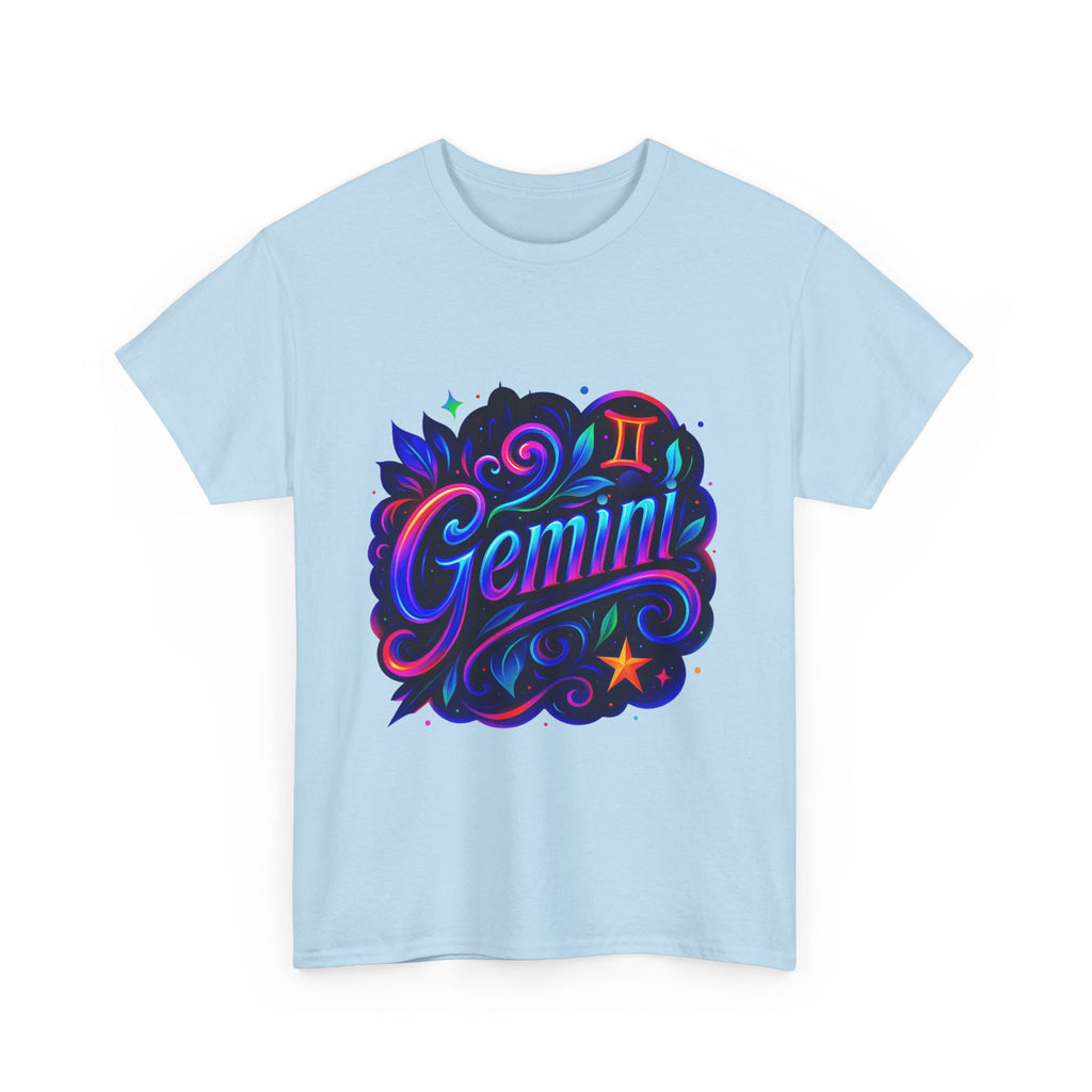 Neon Gemini Zodiac Tee