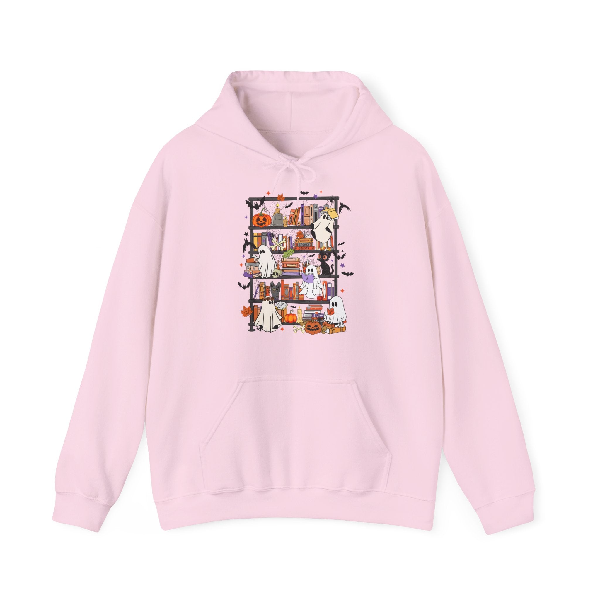 Ghost Reading Books Halloween Hoodie