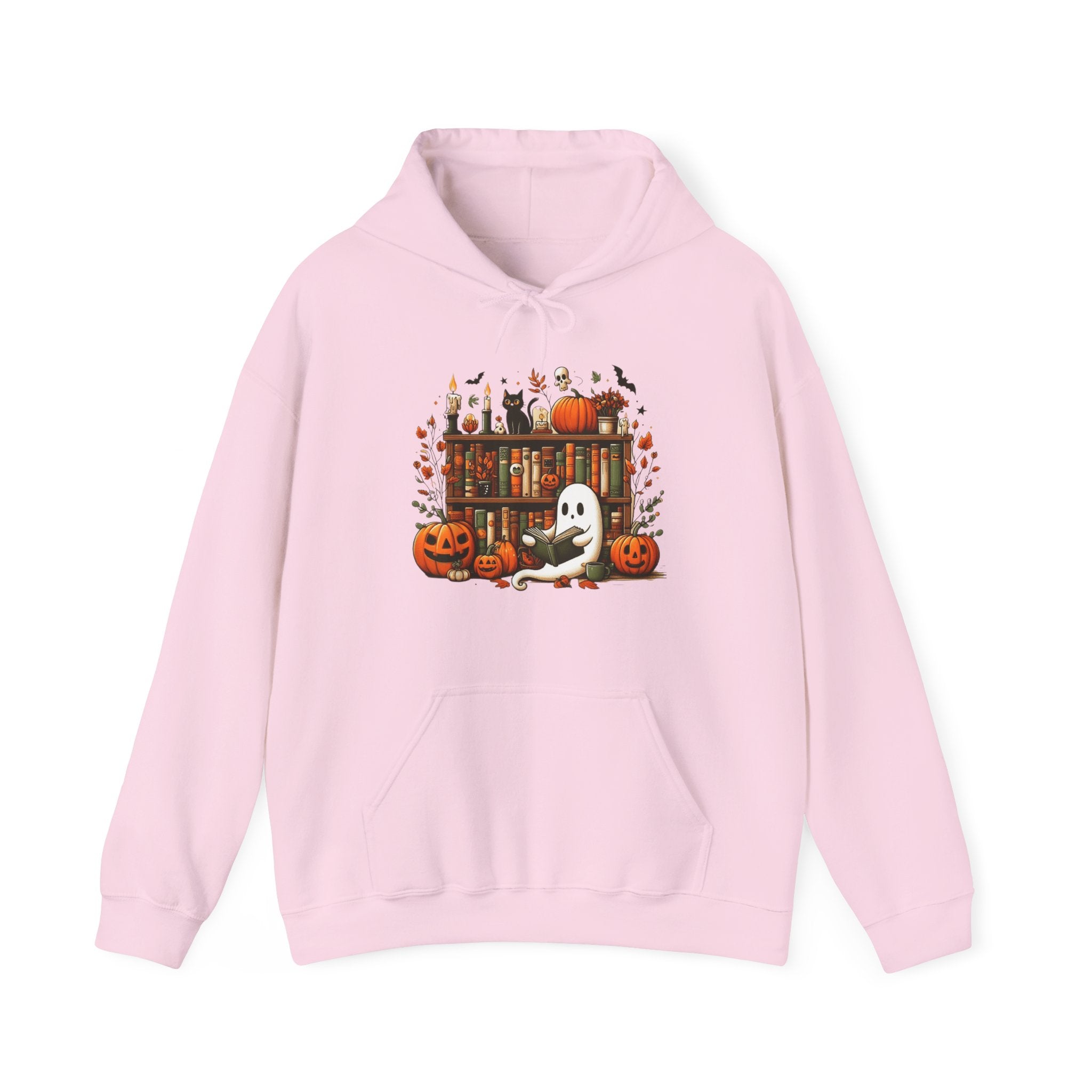 Reading Ghost Library Halloween Librarian Hoodie