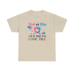 Dream Come True Unisex Tee, Pink Blue Graphic T-Shirt, Pastel Gender Reveal Shirt, Cotton Top, Cute Baby Announcement Apparel, Mom Dad Gift
