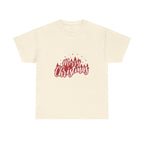 Starry Red Christmas Graphic Tee