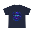 Neon Pisces Zodiac Tee