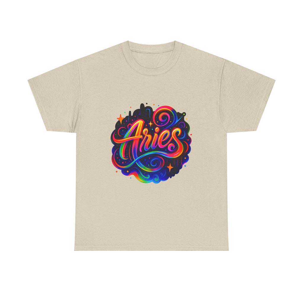 Neon Aries Zodiac Tee