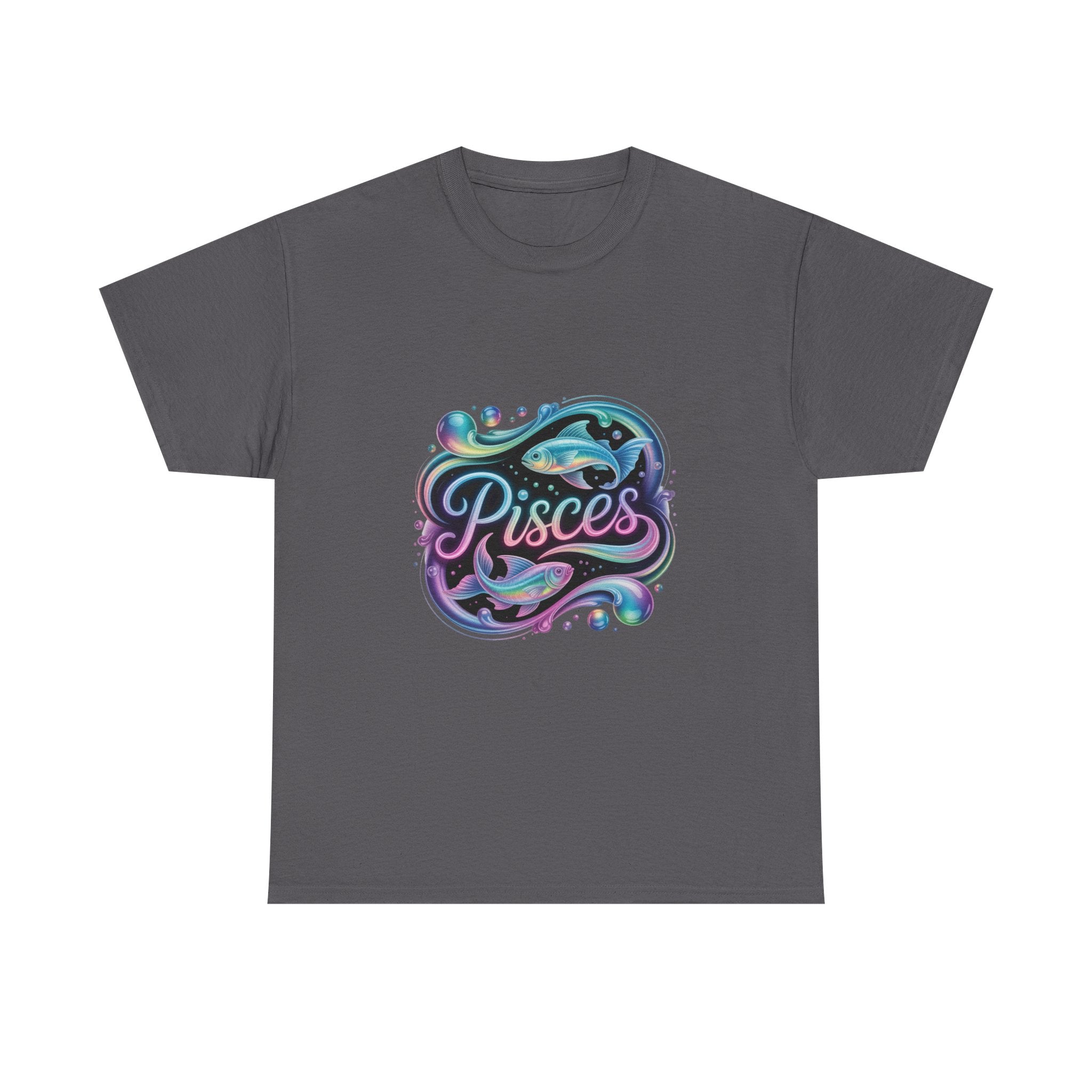 Neon Pisces Zodiac Tee