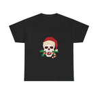Candy Cane Skull Graphic Tee