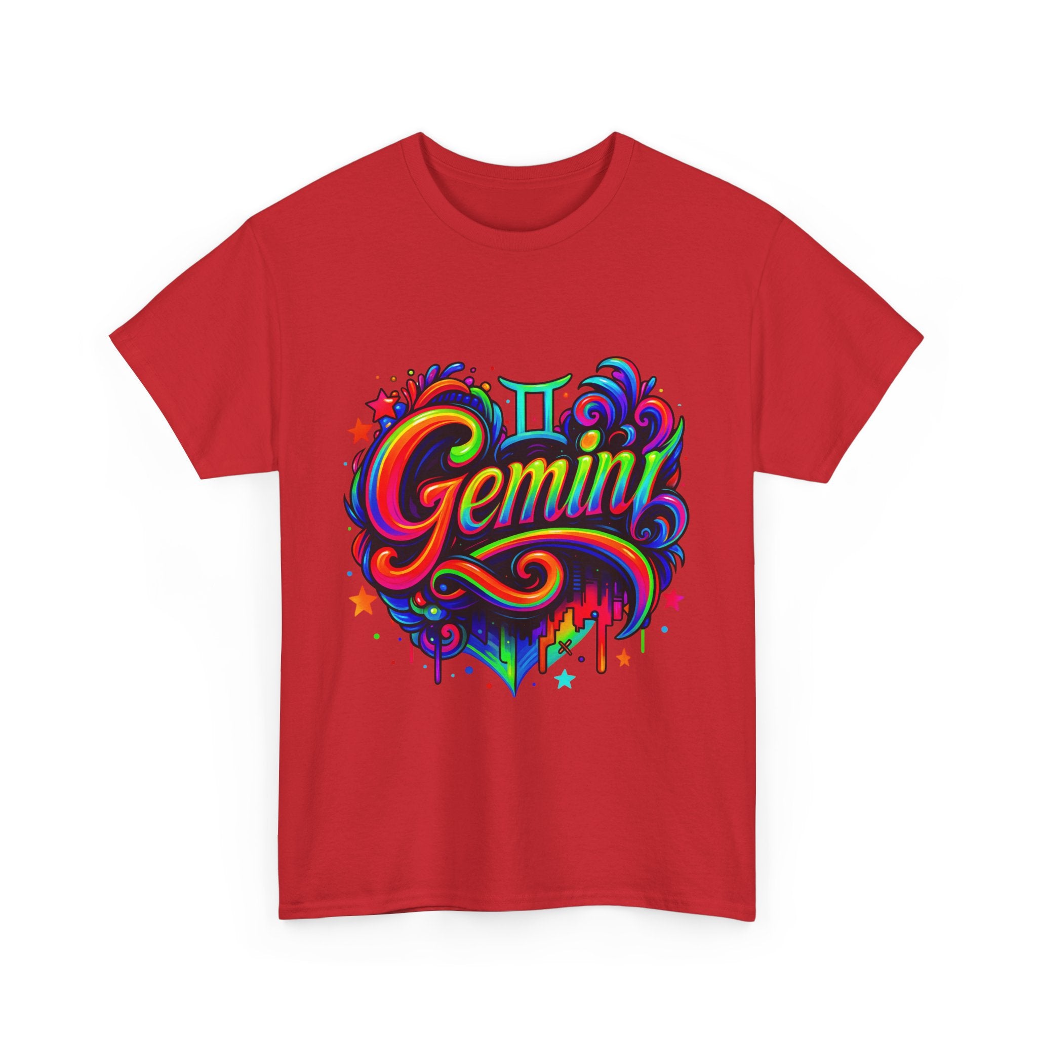 Neon Gemini Zodiac Tee