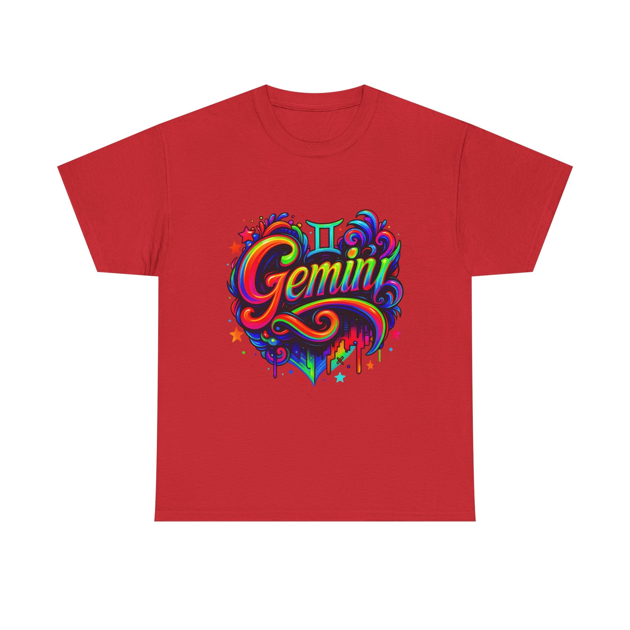 Neon Gemini Zodiac Tee