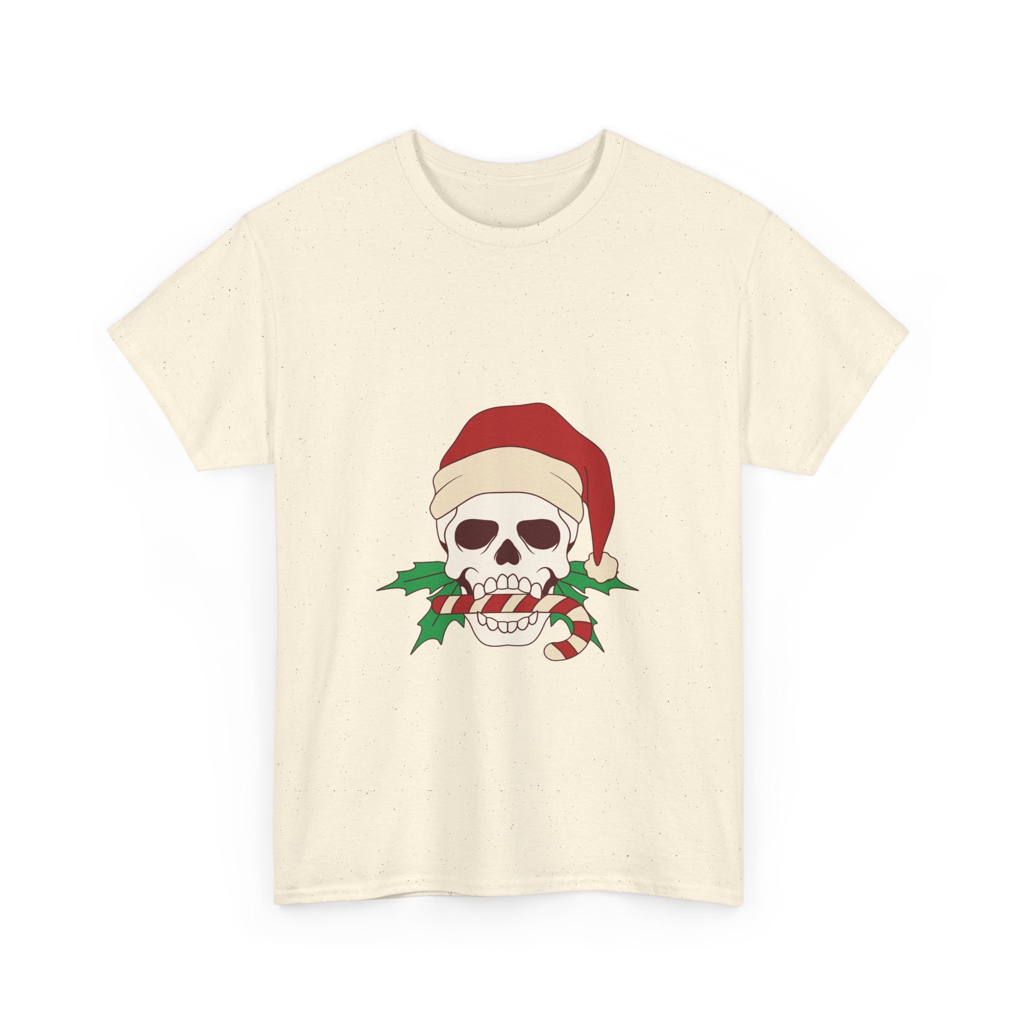 Candy Cane Skull Graphic Tee