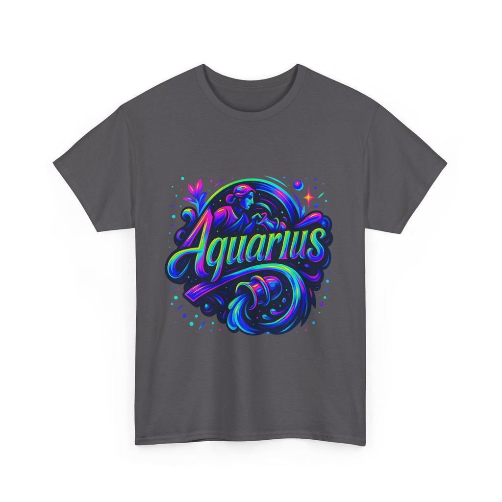 Neon Aquarius Zodiac Tee