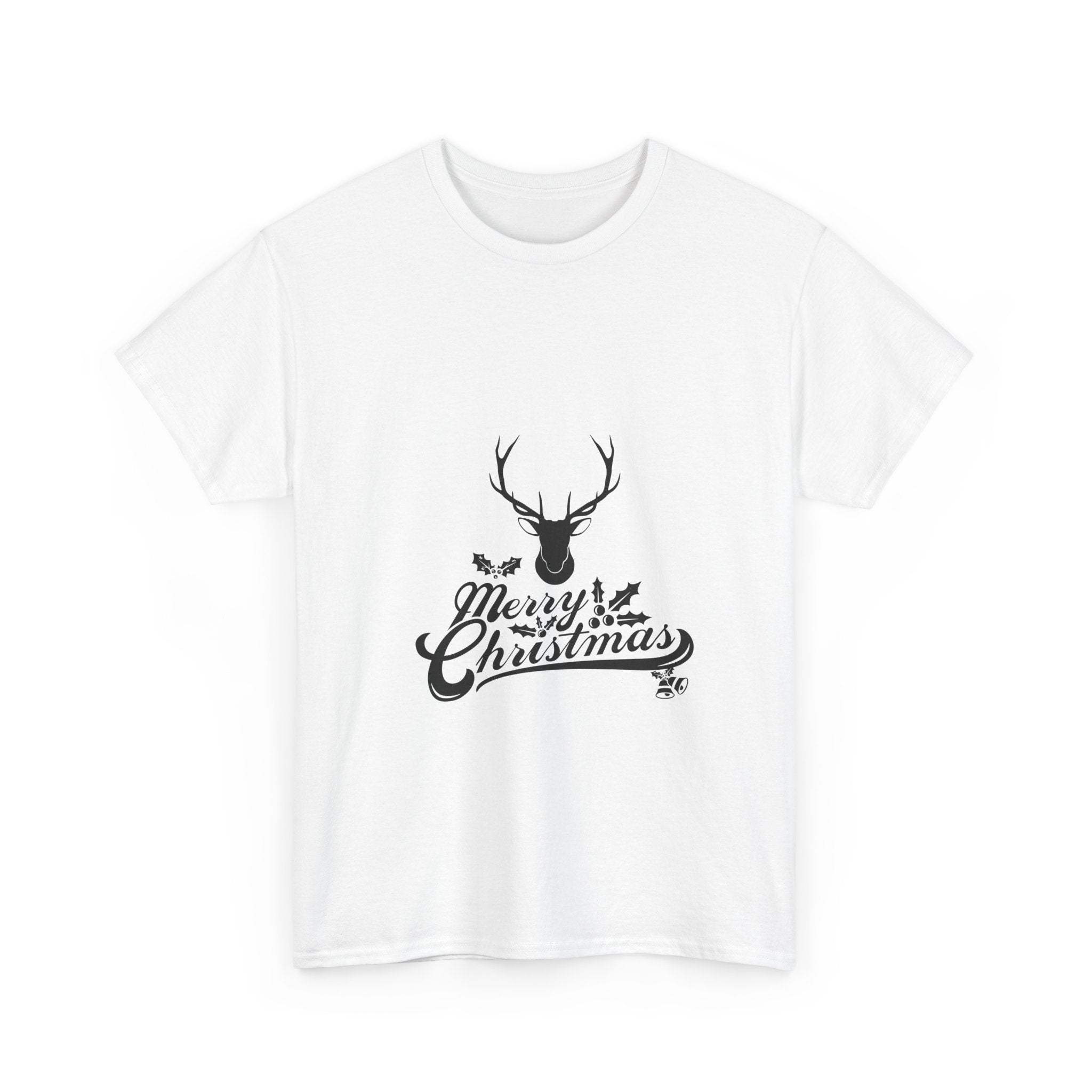 Deary Christmas Unisex Heavy Cotton Tee - Graphic Tee, Holiday T-Shirt, Festive Apparel, Winter Top, Novelty Xmas Shirt
