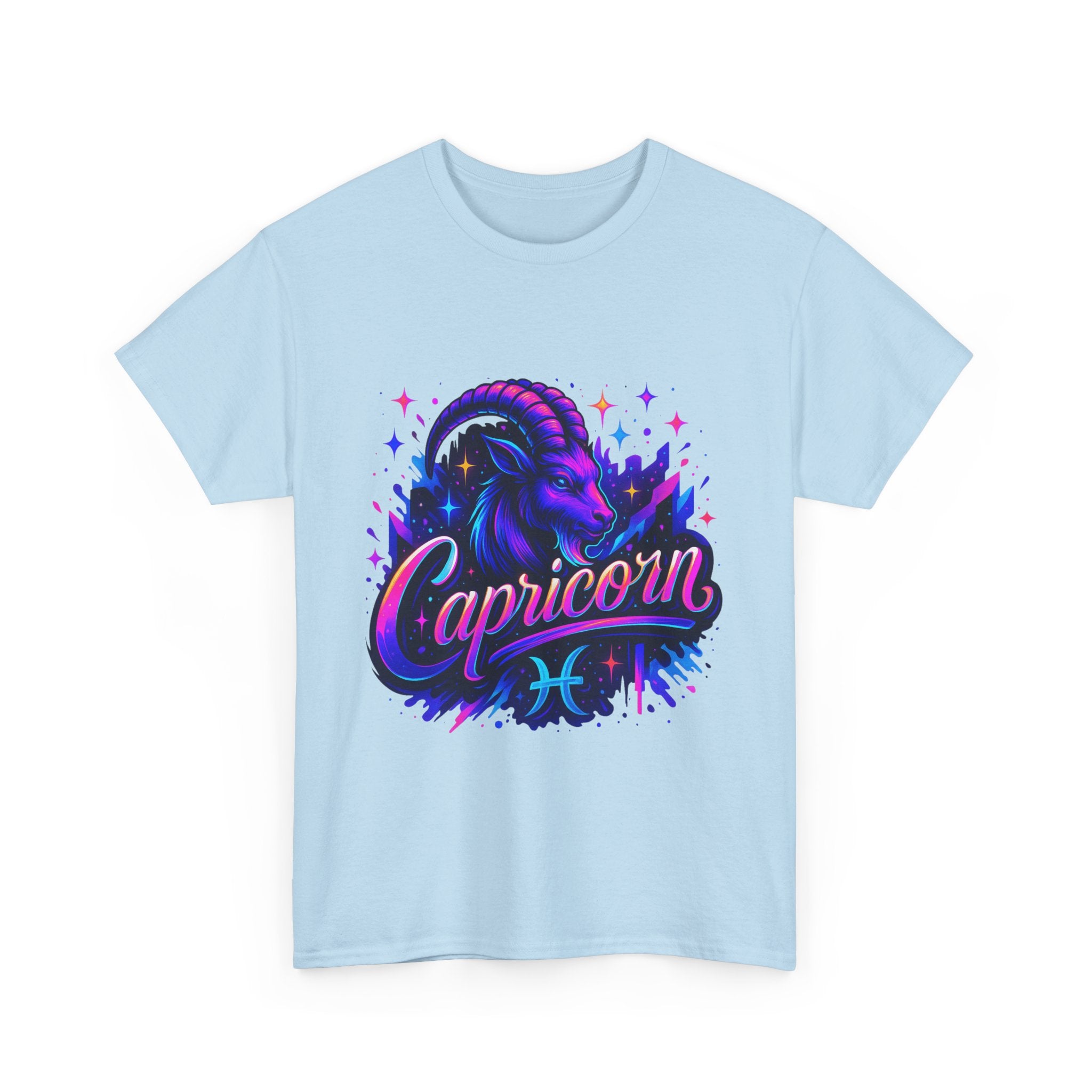 Neon Capricorn Zodiac Tee