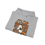 Vintage Halloween Ghost Book Lover Hoodie