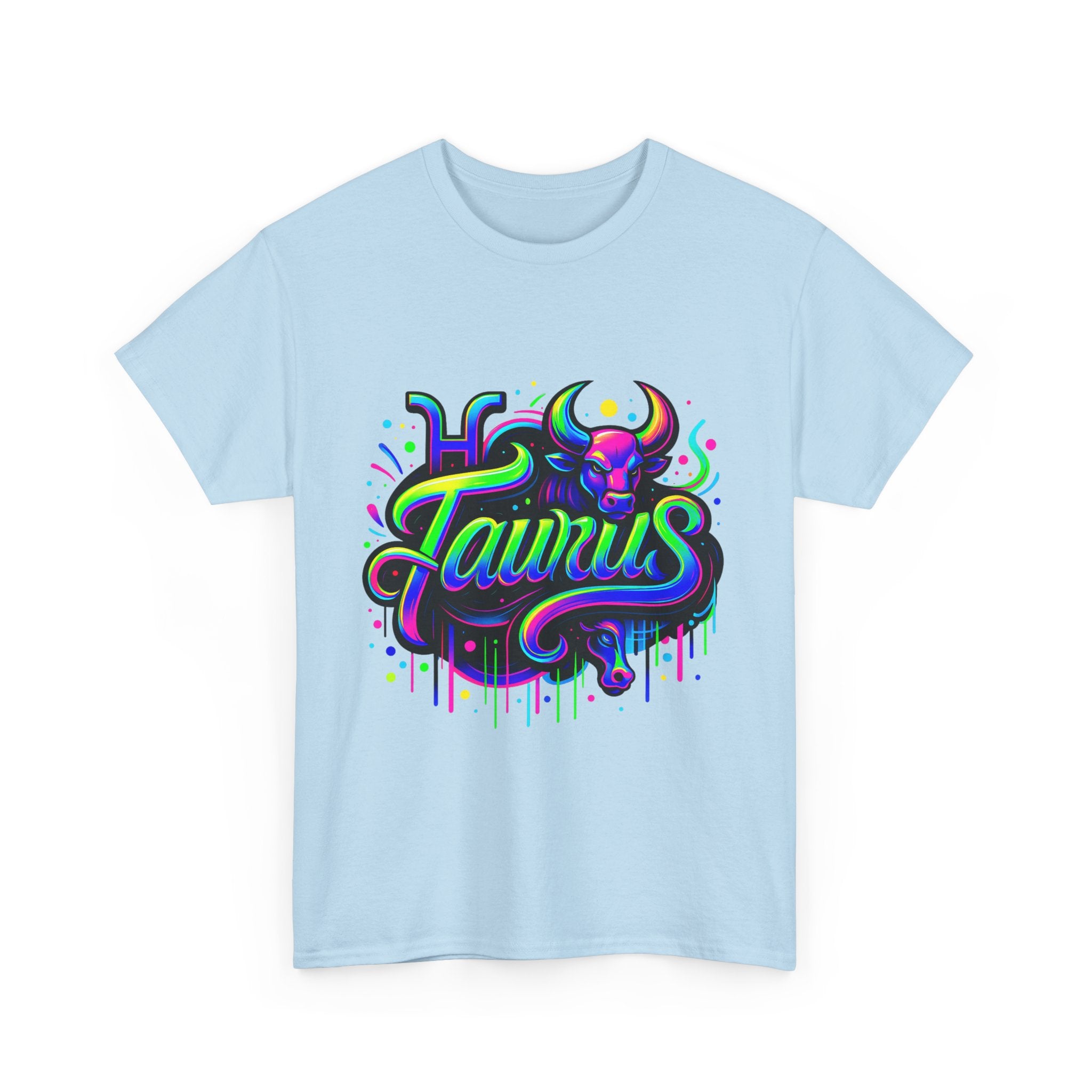 Neon Taurus Zodiac Tee