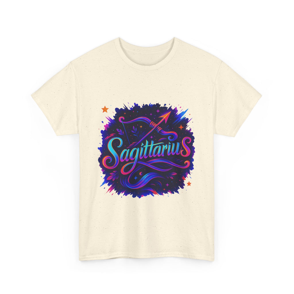 Neon Sagittarius Zodiac Tee