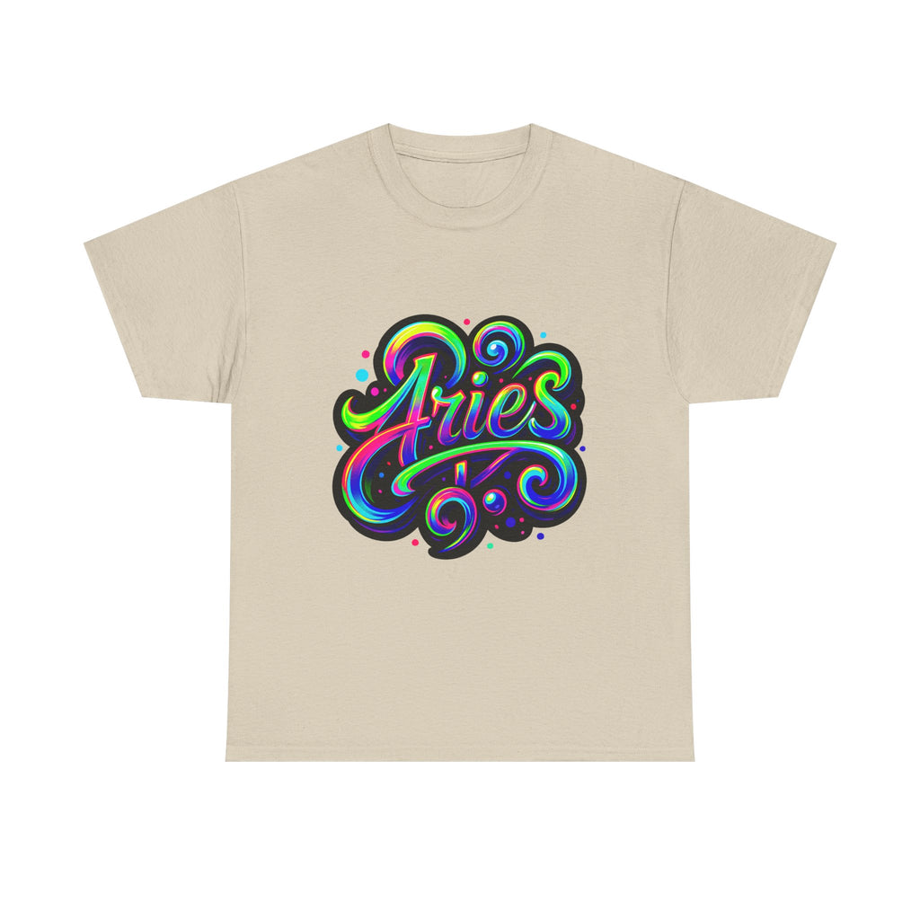 Neon Aries Zodiac Tee