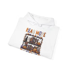 Spooky Halloween Bookshelf Bookcase Read More Books Hoodie
