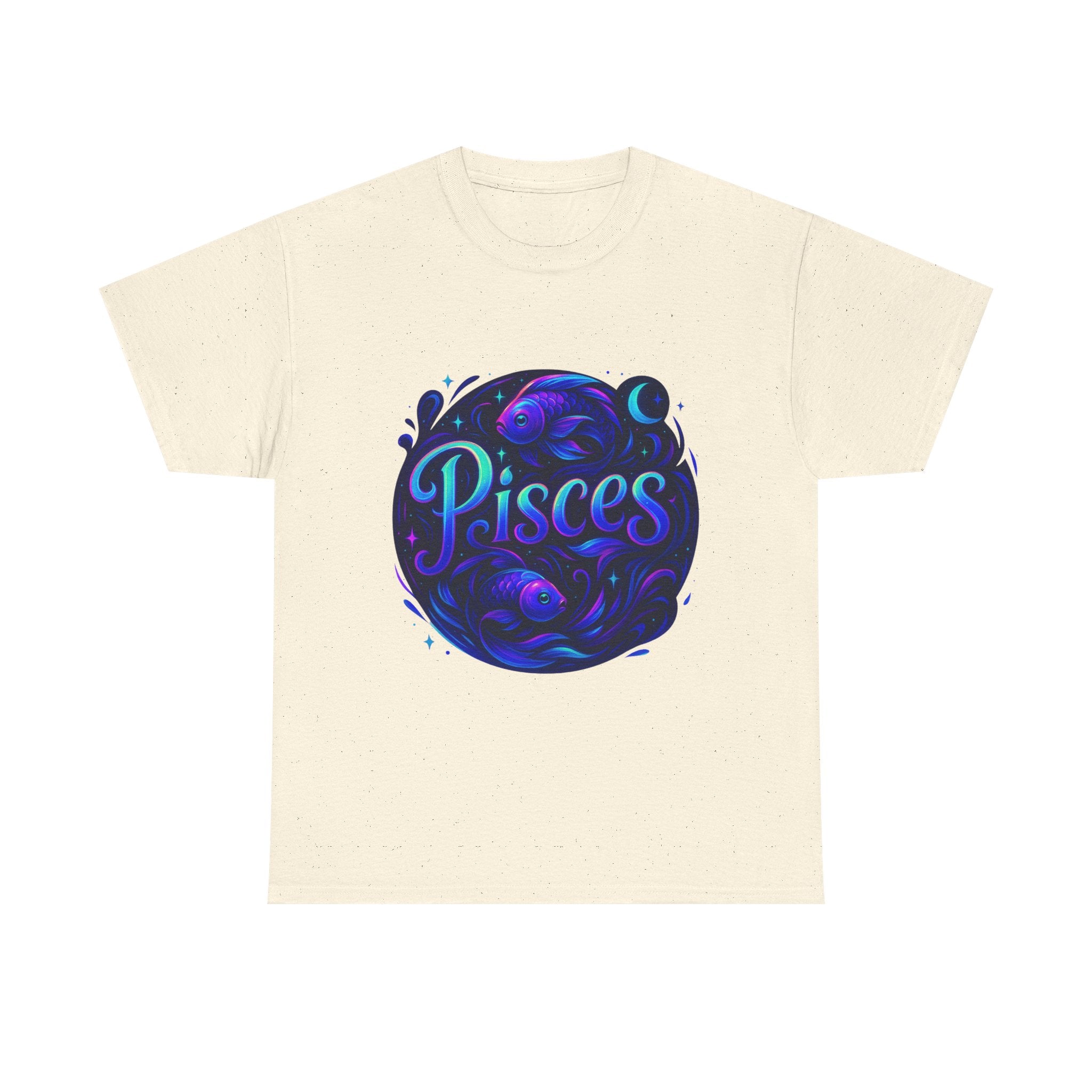 Neon Pisces Zodiac Tee