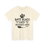 Bats Black Cats Witch Hats Tee