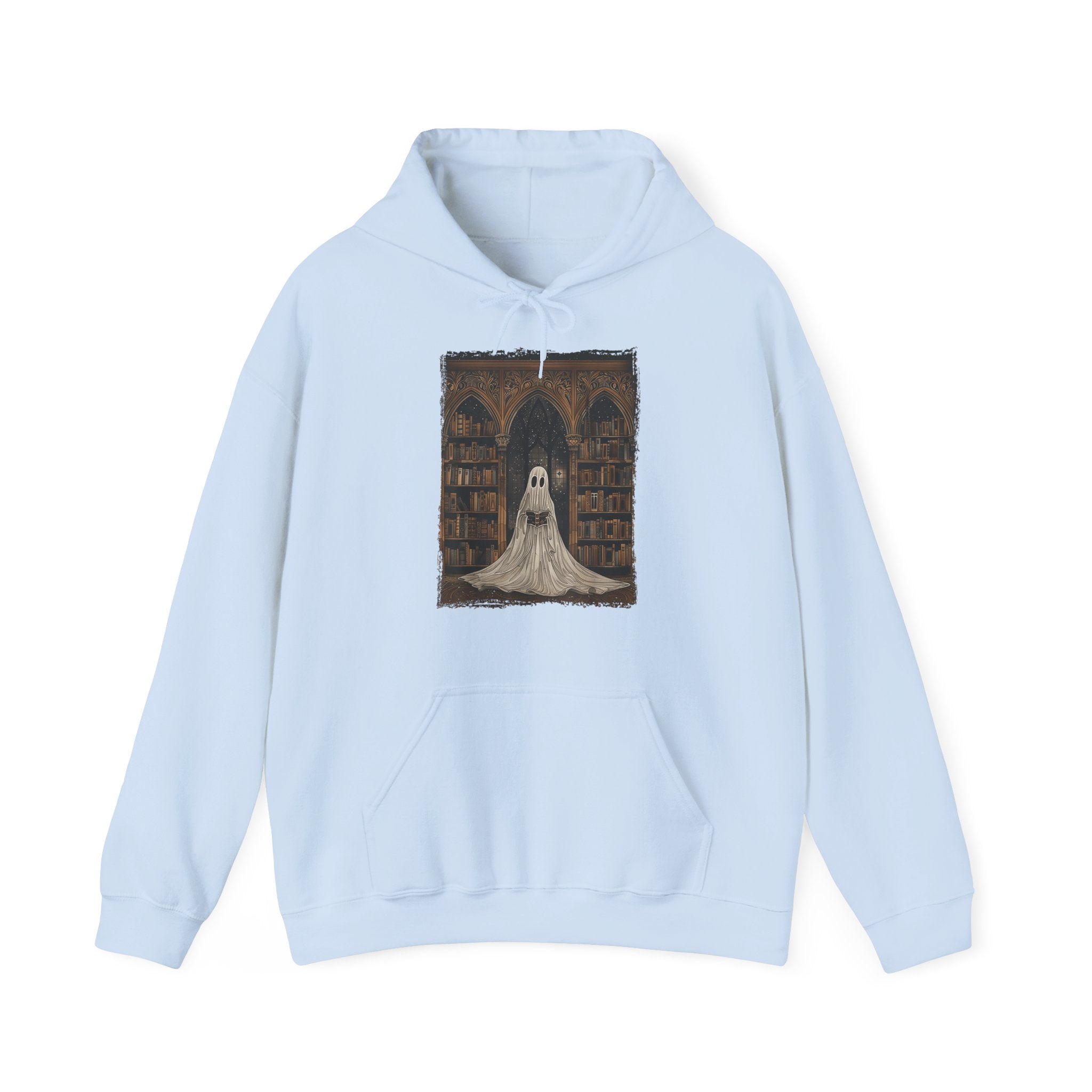 Reading Ghost Library Halloween Librarian Women Hoodie
