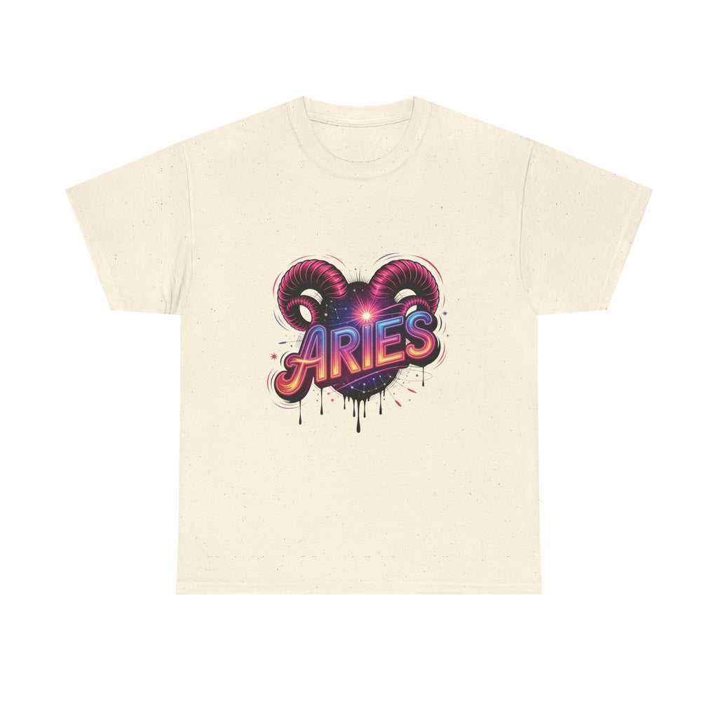 Neon Aries Zodiac Tee