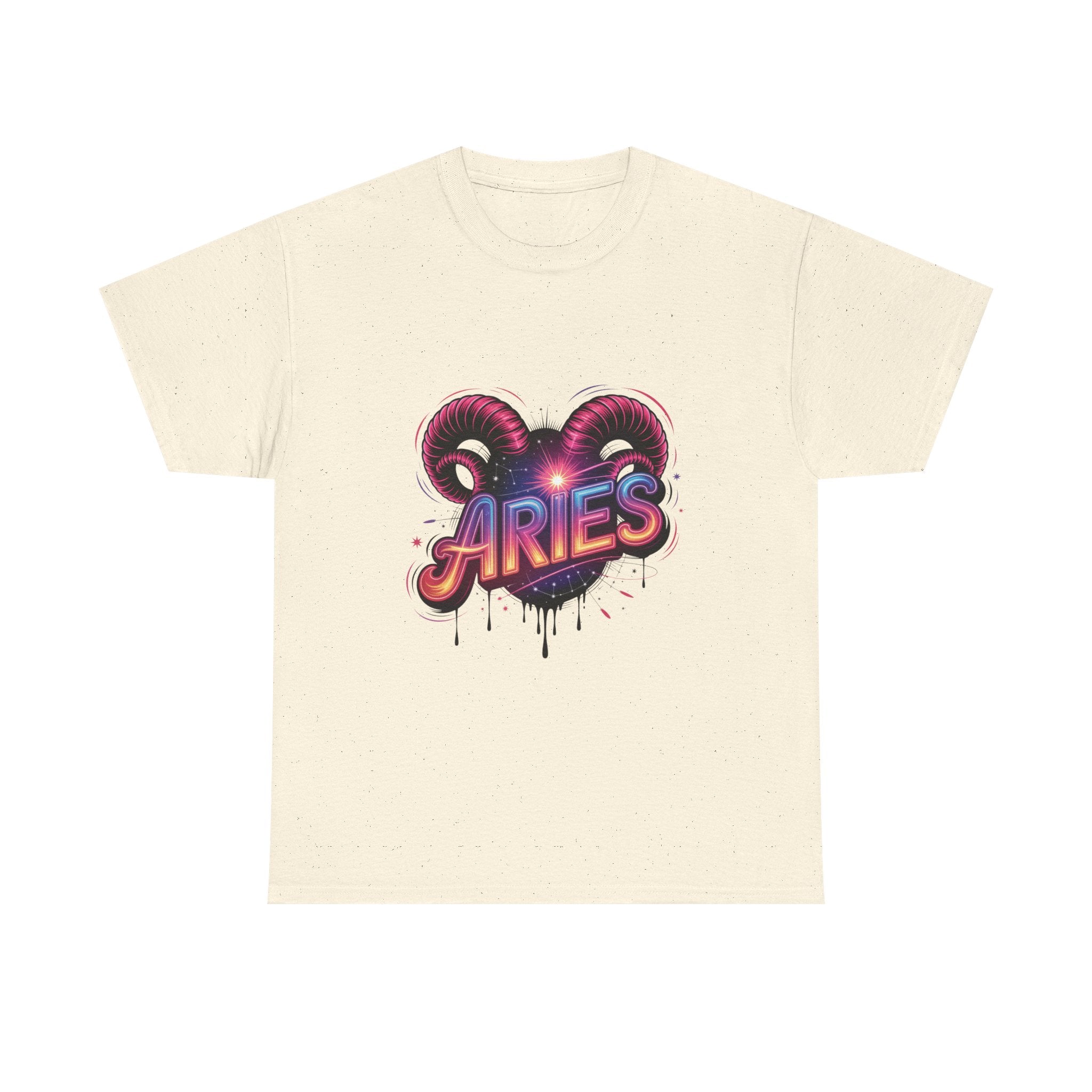 Neon Aries Zodiac Tee