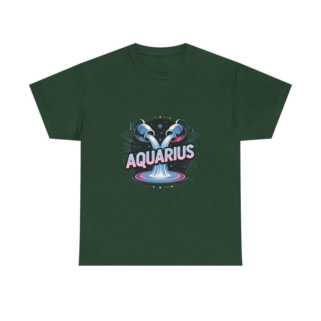 Neon Aquarius Zodiac Tee
