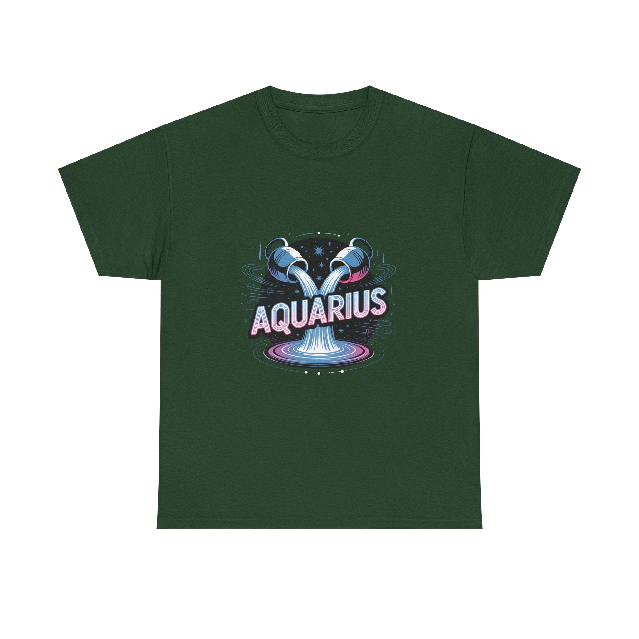 Neon Aquarius Zodiac Tee