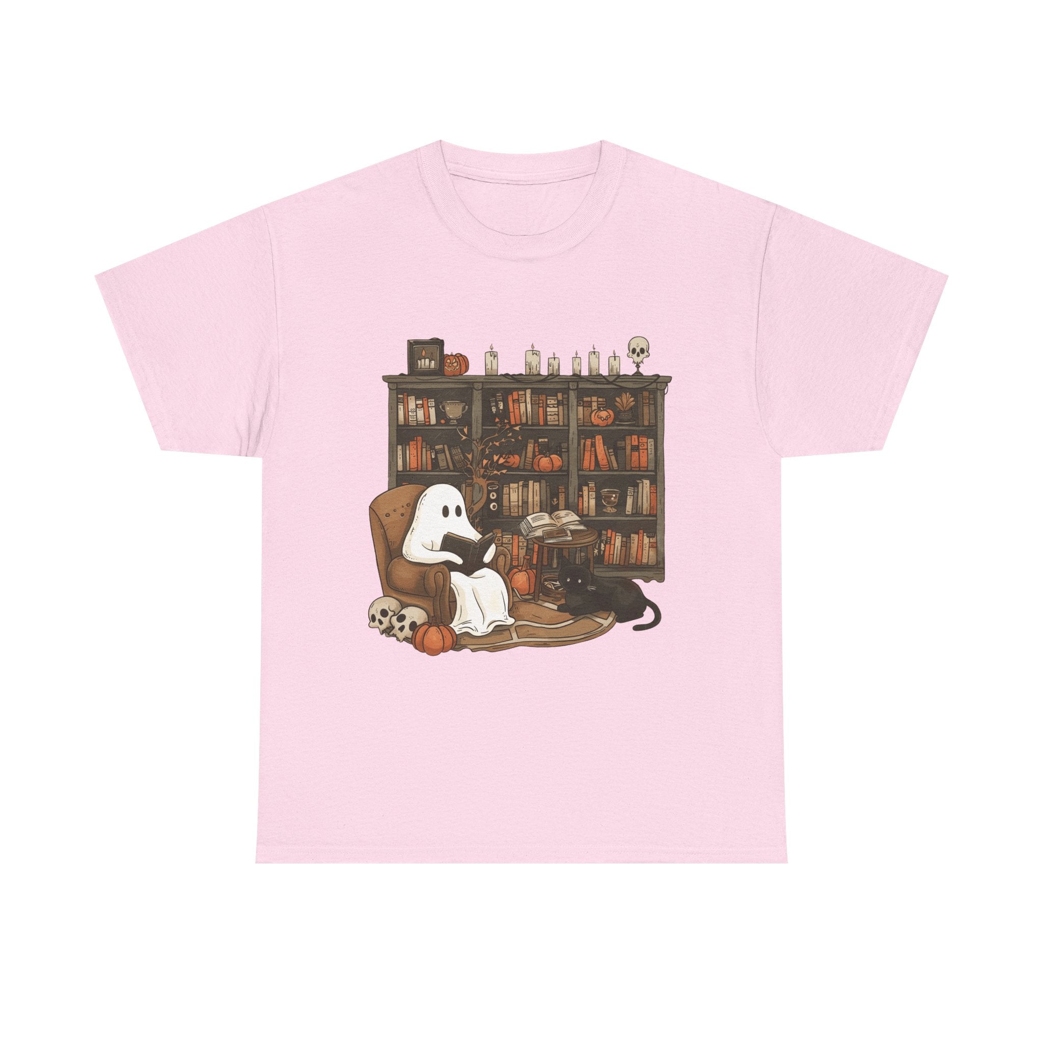 Ghost Reading Book Halloween Book Clubs Tee