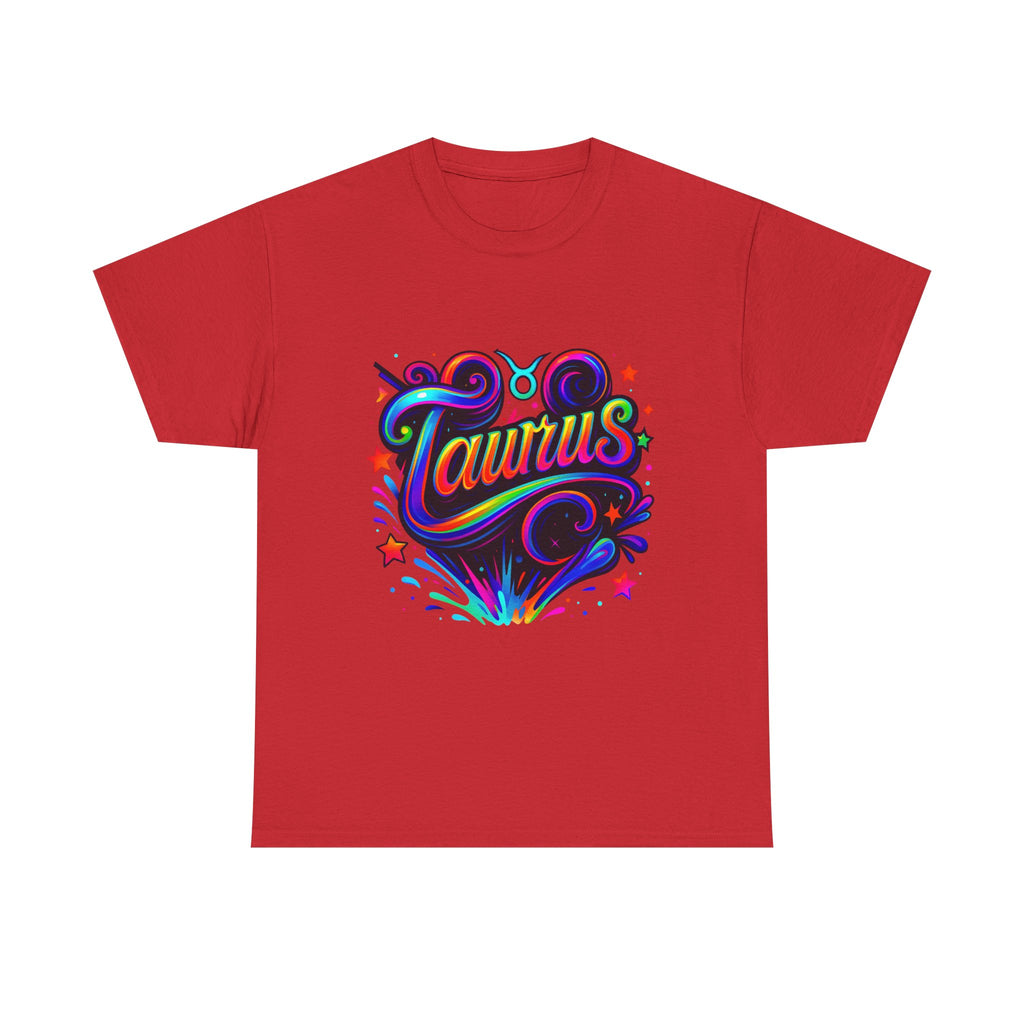 Neon Taurus Zodiac Tee