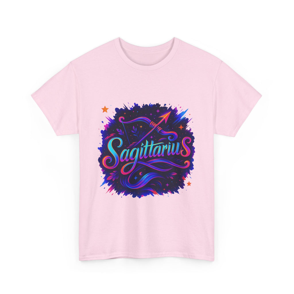 Neon Sagittarius Zodiac Tee