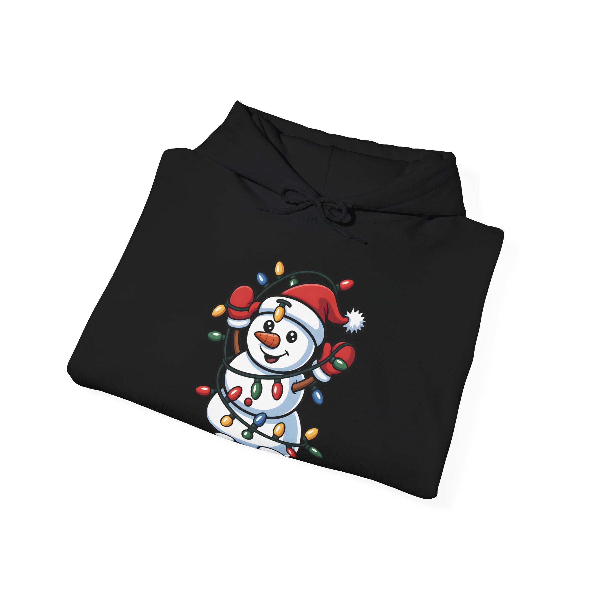 Christmas Lights Snowman Hoodie
