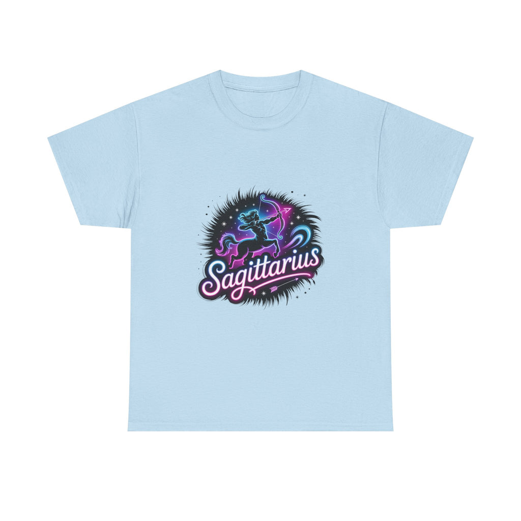 Neon Sagittarius Zodiac Tee