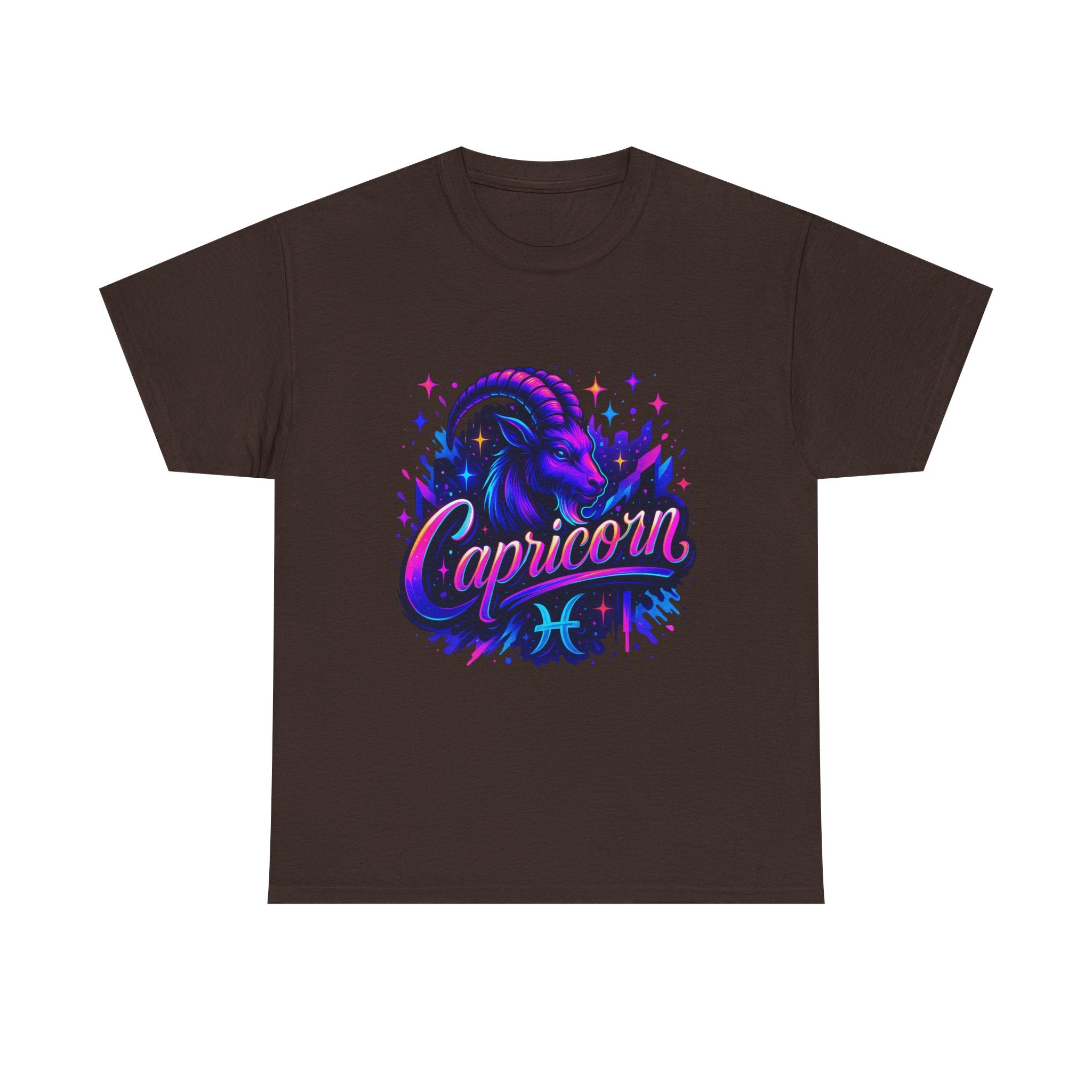 Neon Capricorn Zodiac Tee