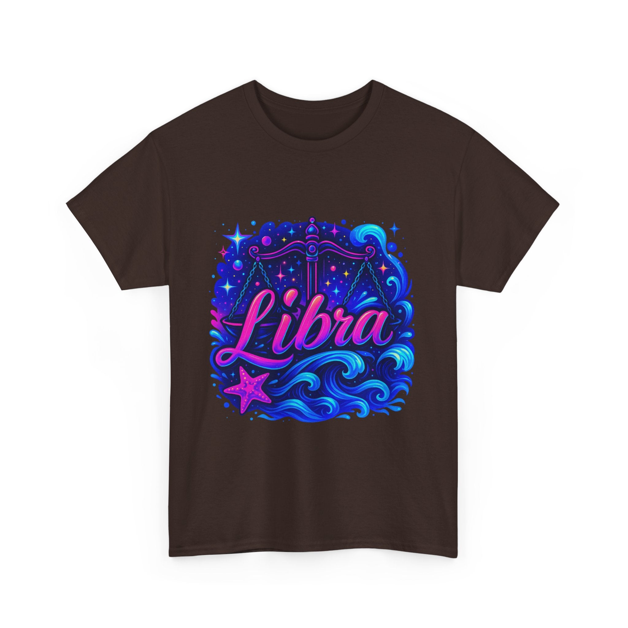 Neon Libra Zodiac Tee