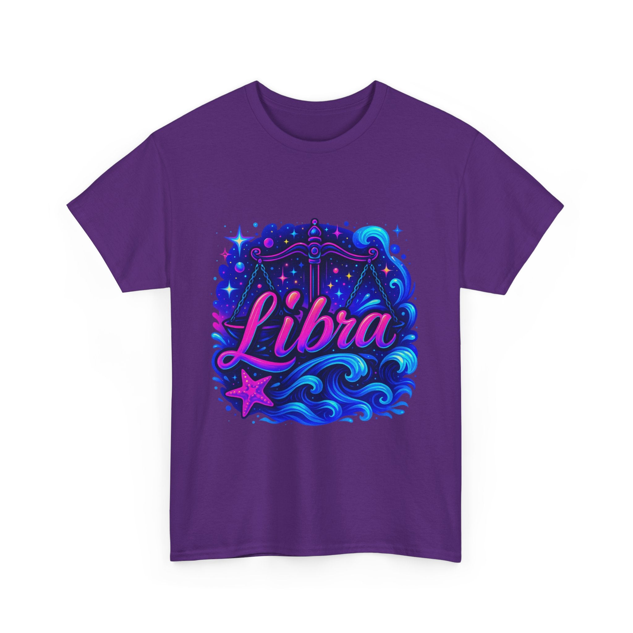 Neon Libra Zodiac Tee