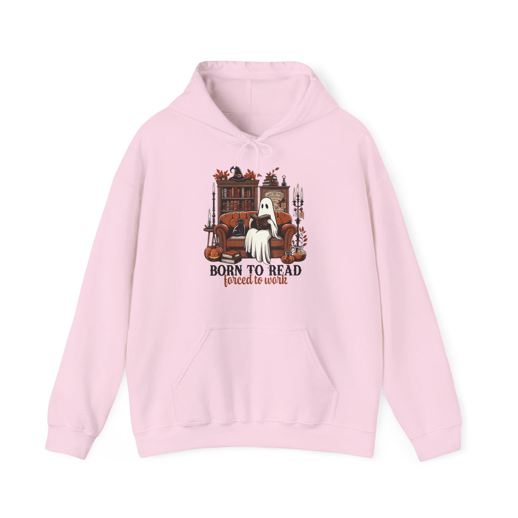 Born to Read, Forced to Work Halloween Hoodie