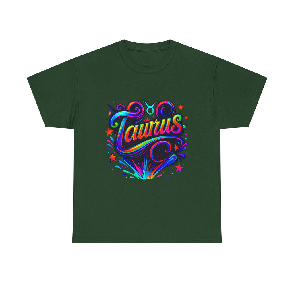 Neon Taurus Zodiac Tee