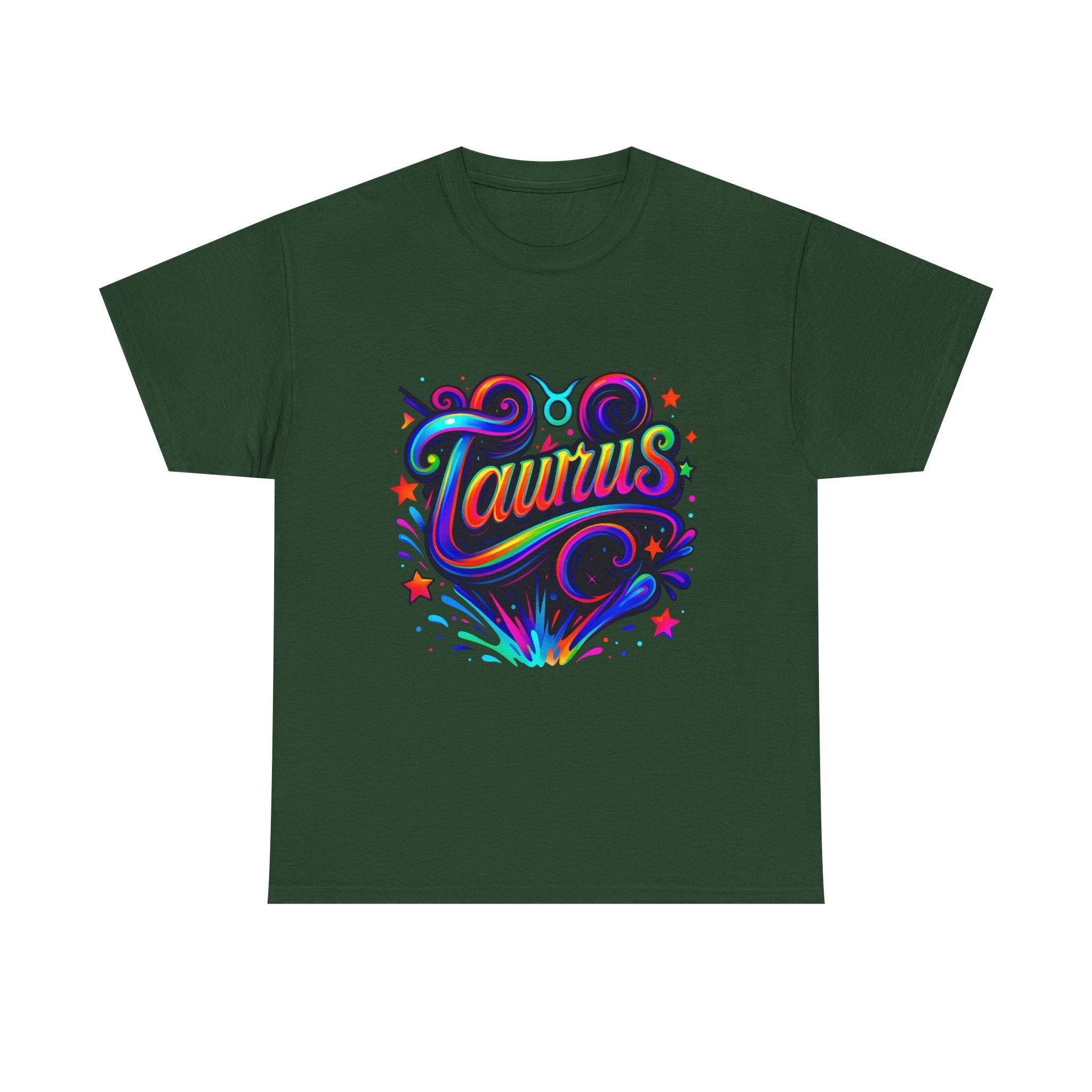 Neon Taurus Zodiac Tee