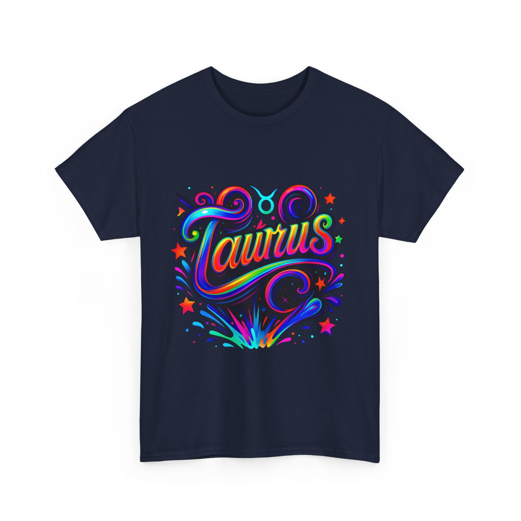 Neon Taurus Zodiac Tee