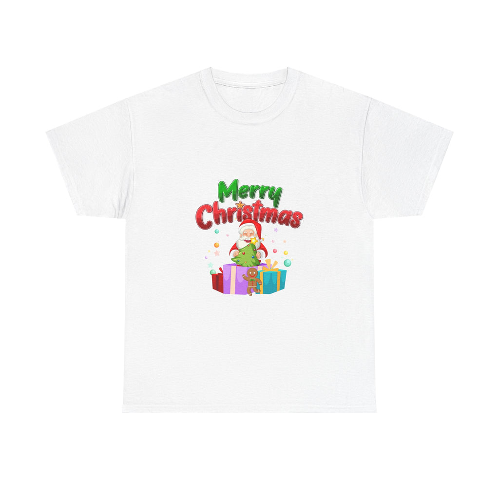 Santa & Presents Merry Christmas Graphic Tee