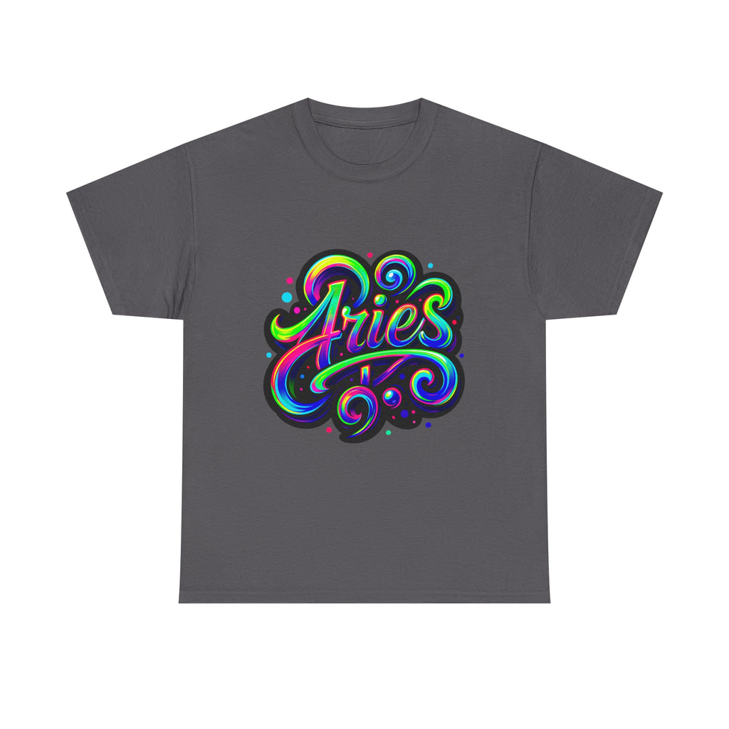 Neon Aries Zodiac Tee