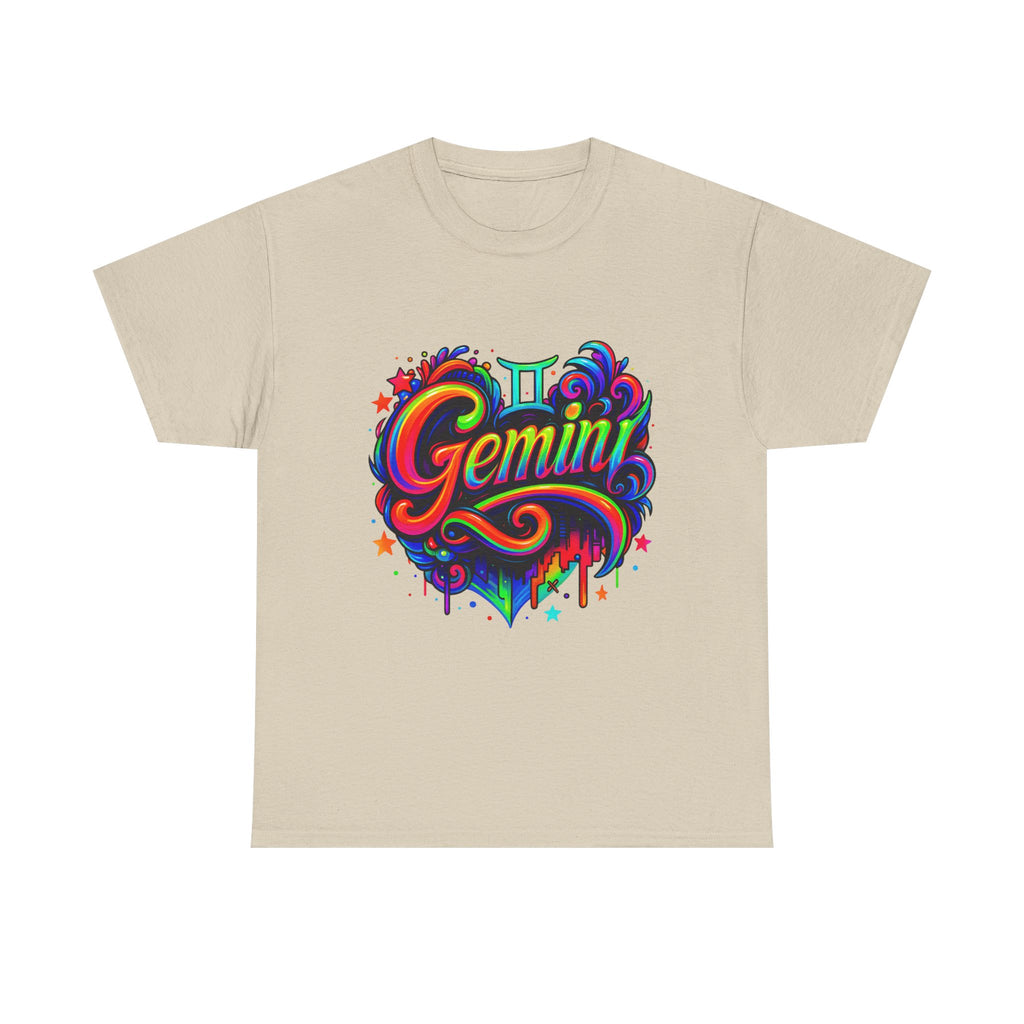 Neon Gemini Zodiac Tee