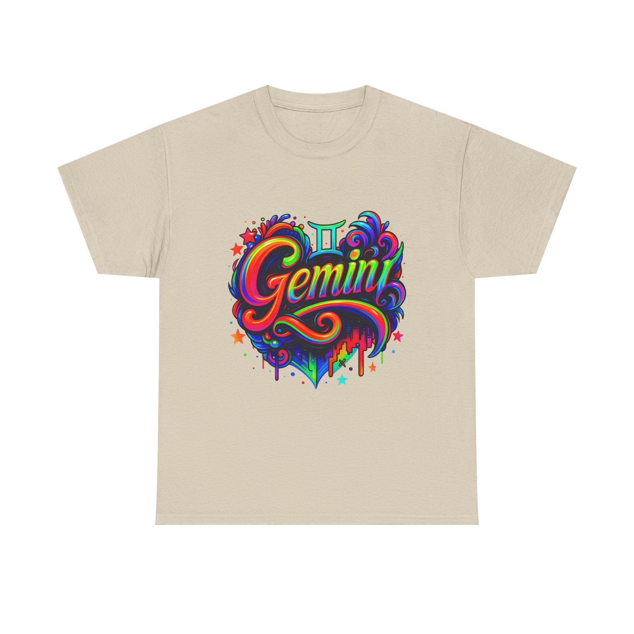 Neon Gemini Zodiac Tee