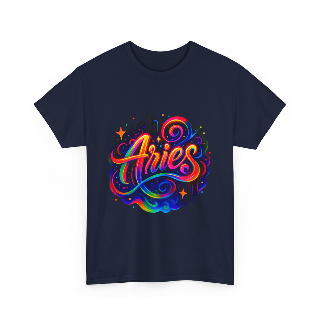 Neon Aries Zodiac Tee