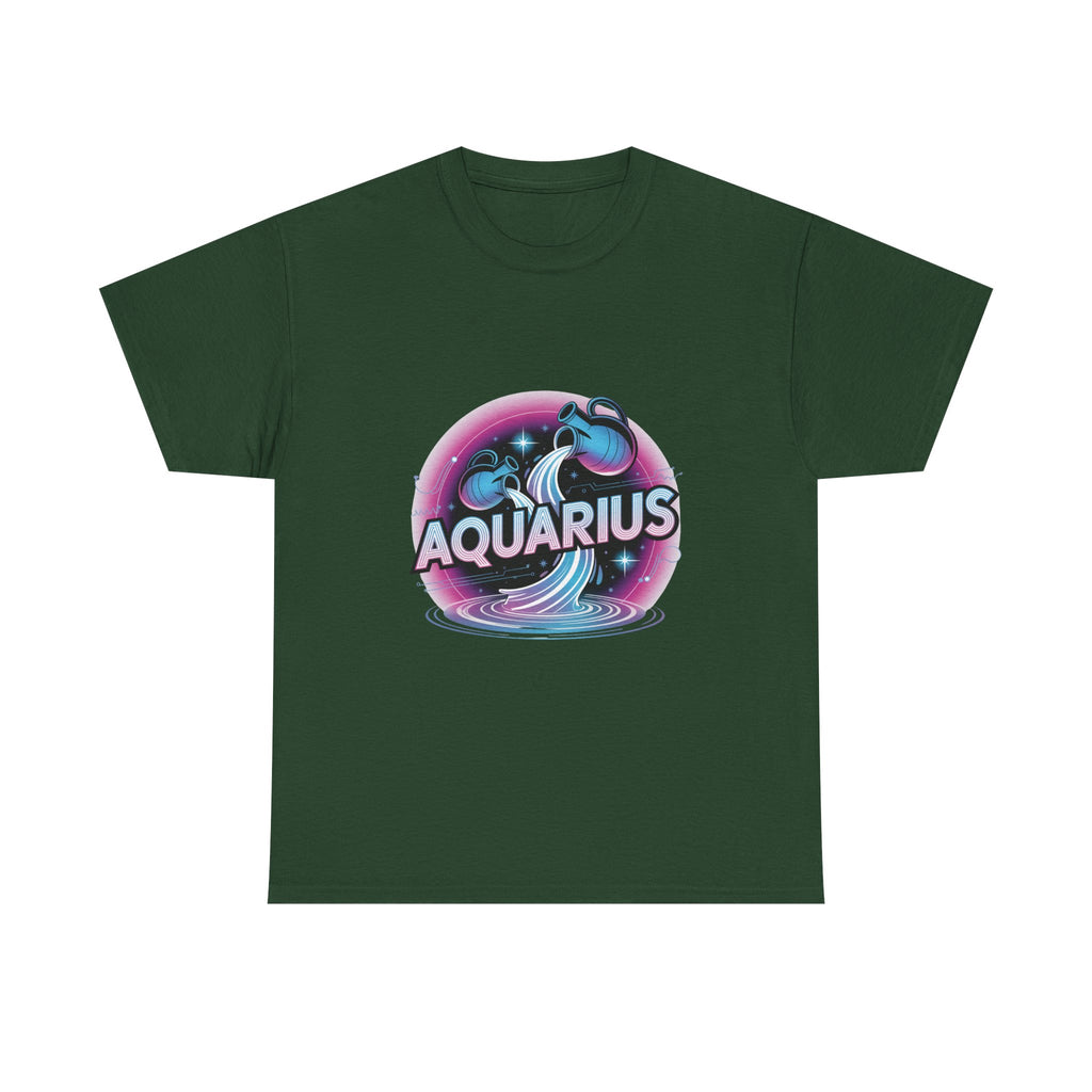 Neon Aquarius Zodiac Tee