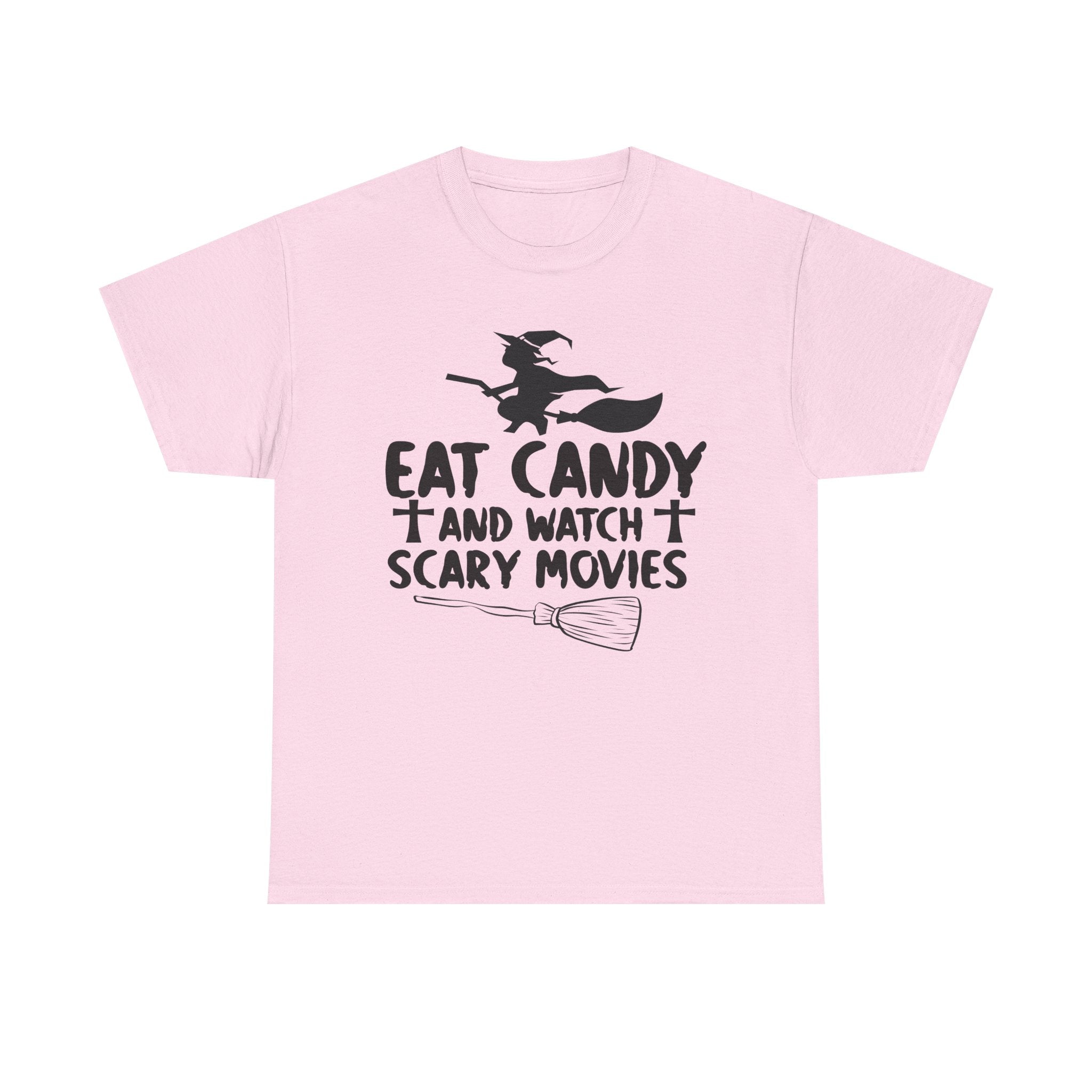 Eat Candy And Watch Scary Movies Halloween T-Shirt