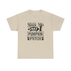 Black Cat Pumpkin Patch Halloween T-Shirt