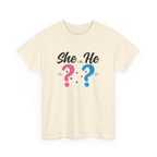 She Or He Gender Reveal Tee