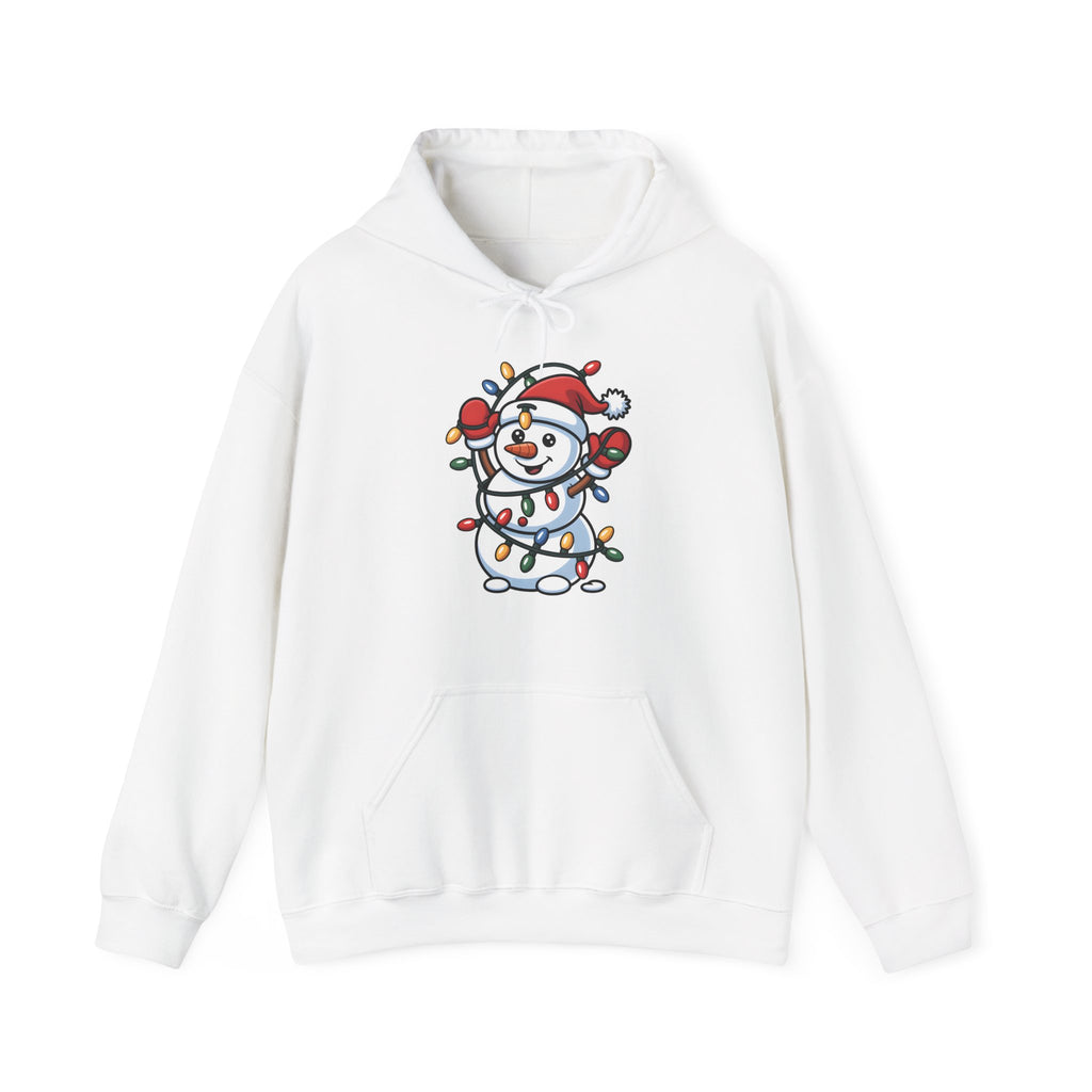 Christmas Lights Snowman Hoodie